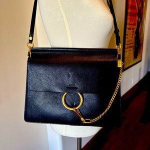 Chloe Faye black leather purse